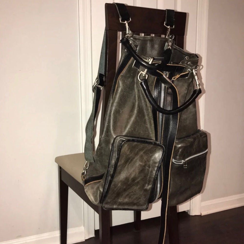 Composition Leather Backpack - image 3